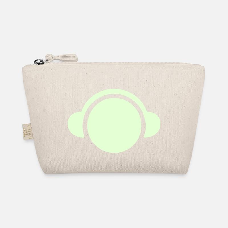 dj techno electro electro-head head headphones Organic Pouch