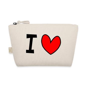 I love - Bio-Täschchen - Natur - Vorne