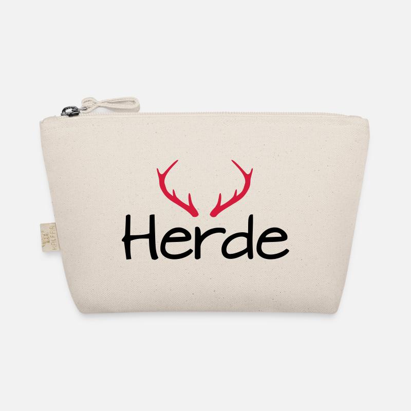 Herde Geweih Hirschgeweih Bio-Täschchen