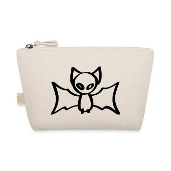 bat halloween bat - Organic Pouch - nature - Front