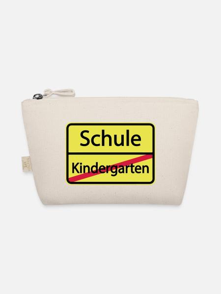 Schule Kindergarten / Einschulung / Schulkind - Bio-Täschchen - Natur - Vorne