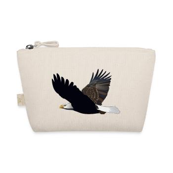 adler eagle bussard falke habicht hawk falcon11 - Bio-Täschchen - Natur - Vorne