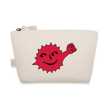 Atomkraft Faust dagegen Geschenkidee Nein Symbol - Organic Pouch - nature - Front