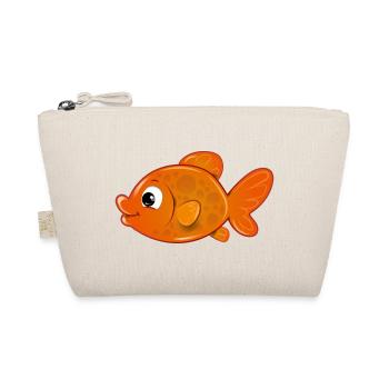 oranger Fisch - Bio-Täschchen - Natur - Vorne