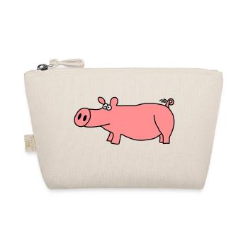 Schwein - Bio-Täschchen - Natur - Vorne