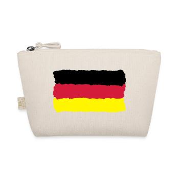 schwarz rot gold Deutschland Fahne Germany - Bio-Täschchen - Natur - Vorne