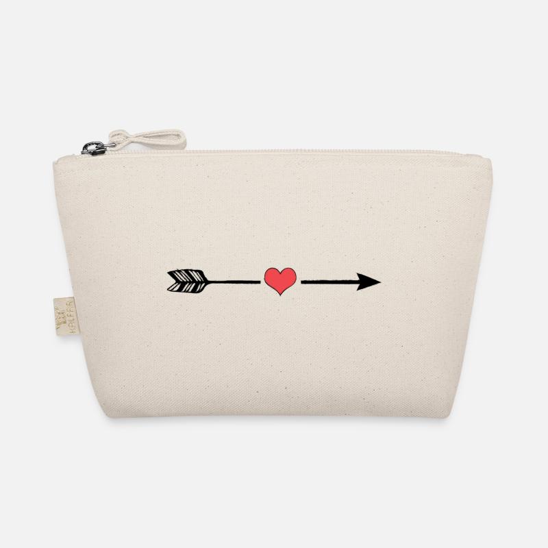 Love Arrow, Pfeil Liebe minimalistic Bio-Täschchen