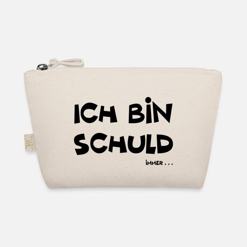 Ich bin schuld lustiger Spruch Bio-Täschchen