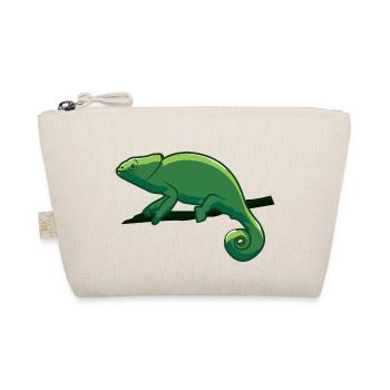 Green chameleon - Organic Pouch - nature - Front