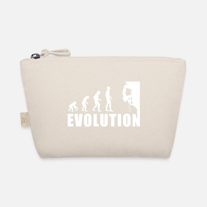 EVOLUTION Klettern Bergsteigen Climbing Geschenk Bio-Täschchen