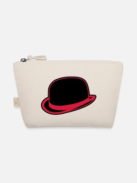Horrorshow Orange Bowler Hat Melone Hut Clown Alex - Bio-Täschchen - Natur - Vorne