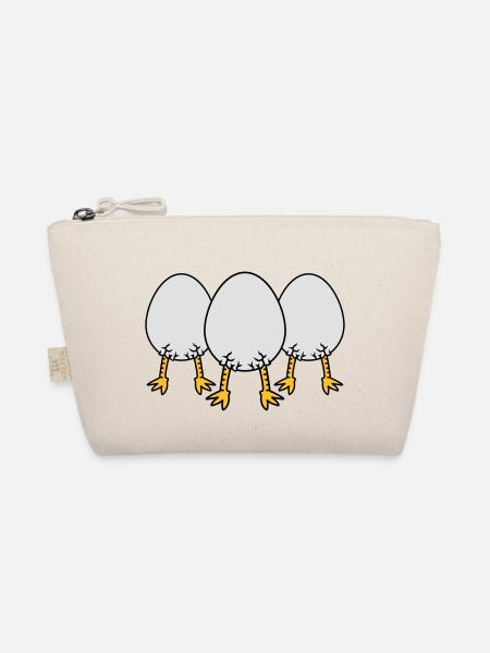Chick In Egg Crew - Organic Pouch - nature - Front