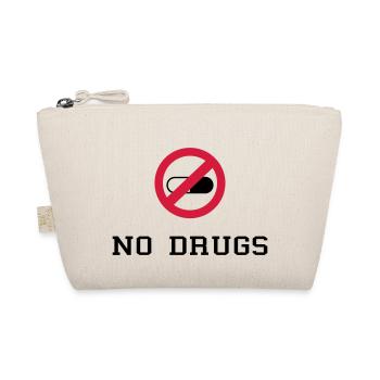 No Drugs / Say no to drugs / Drogen / Keine Drogen - Organic Pouch - nature - Front