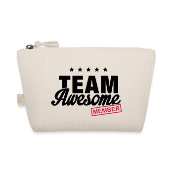 team_awesome_member_f2 - Bio-Täschchen - Natur - Vorne
