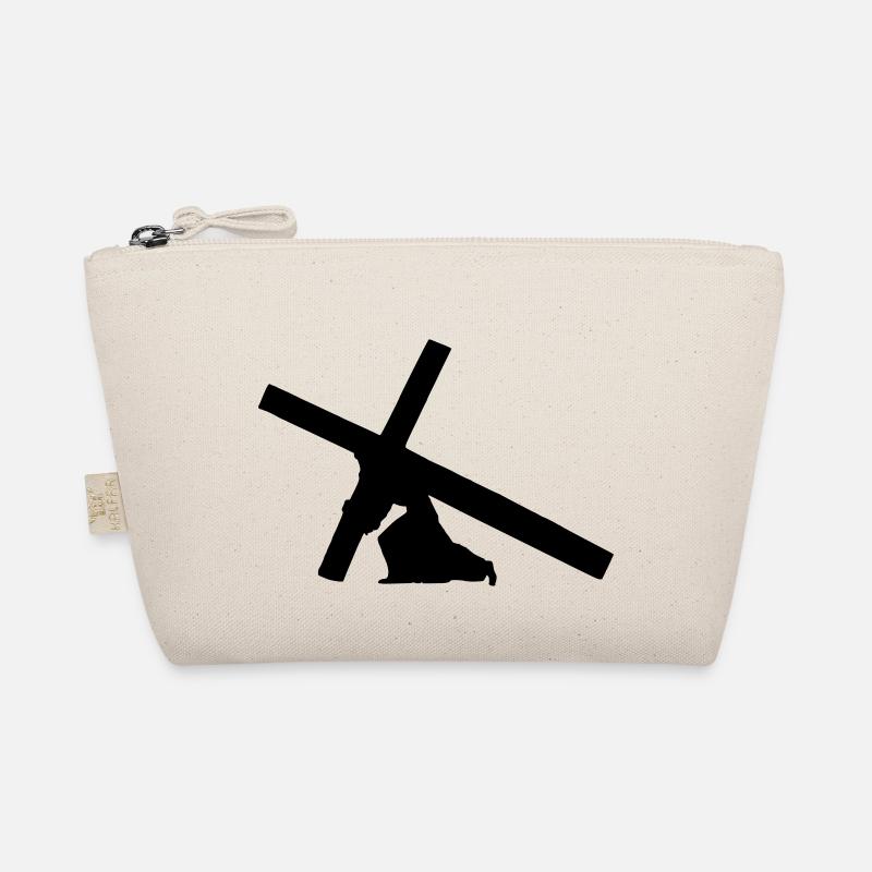 jesus carrying cross 1c Organic Pouch