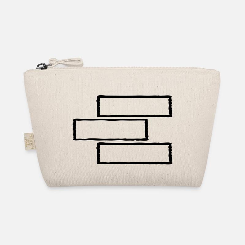 3 Rechteckige Rahmen Bio-Täschchen