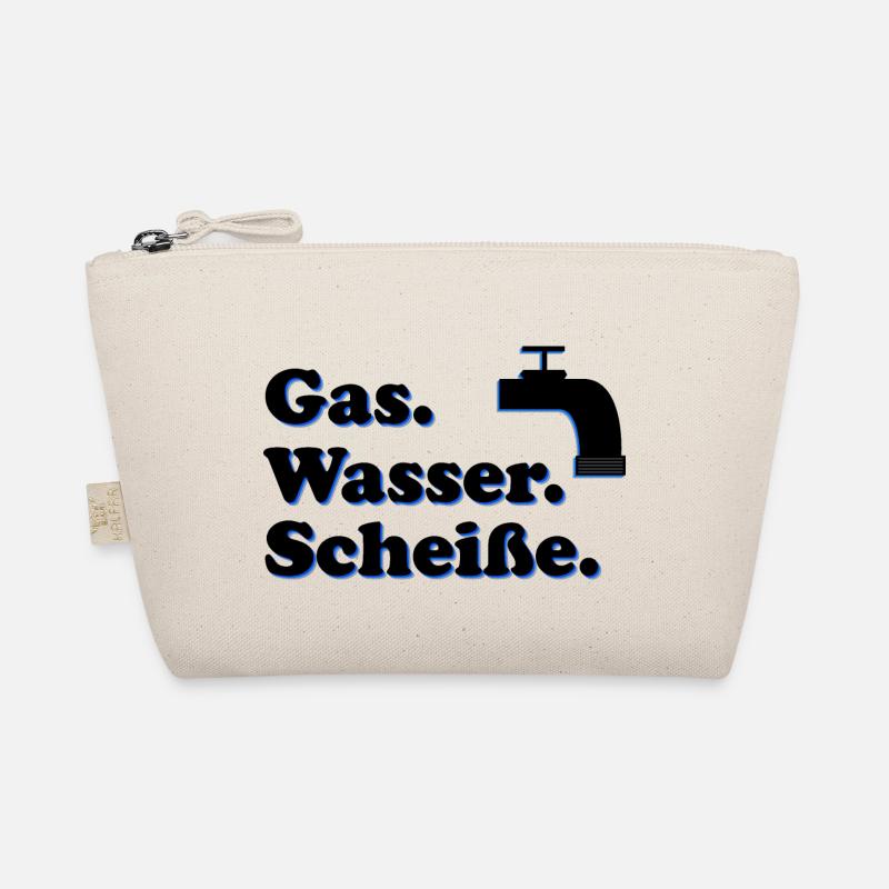 Gas Wasser Scheiße | Klempner - Bio-Täschchen - Natur
