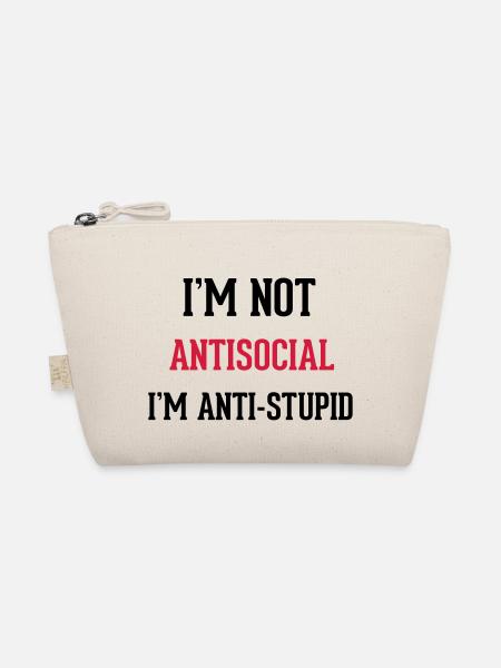 Antisocial - Bio-Täschchen - Natur - Vorne