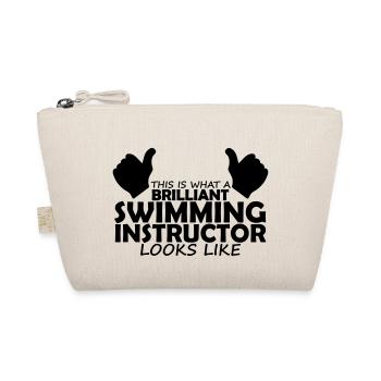 brilliant swimming instructor - Organic Pouch - nature - Front