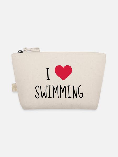 Schwimmen / Schwimmer / Diving / Scuba Diving - Bio-Täschchen - Natur