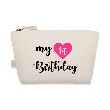 1st birthday - Organic Pouch - nature - Front