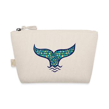 Mermaid fin whale fin, Mermaid - Organic Pouch - nature - Front