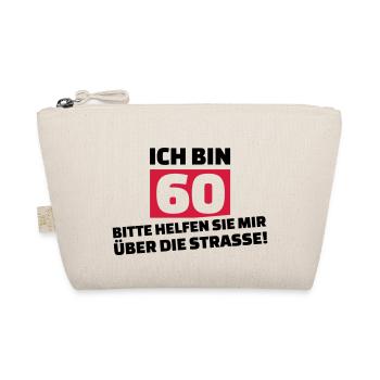 60. Geburtstag - Bio-Täschchen - Natur - Vorne