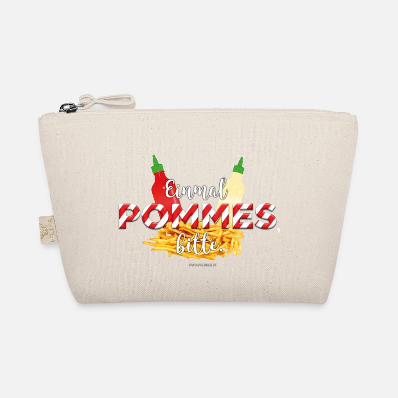 Pommes Schranke T-Shirt Design - Bio-Täschchen - Natur