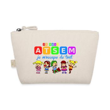 je suis atsem - Organic Pouch - nature - Front