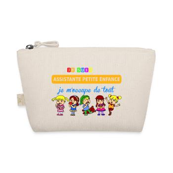 je suis assistante petite enfance - Organic Pouch - nature - Front