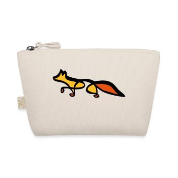 Fox - Line Art - Choose your colour - Bio-Täschchen - Natur - Vorne