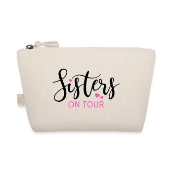 Schwester Schwestern Geschwister Sisters on tour - Bio-Täschchen - Natur - Vorne