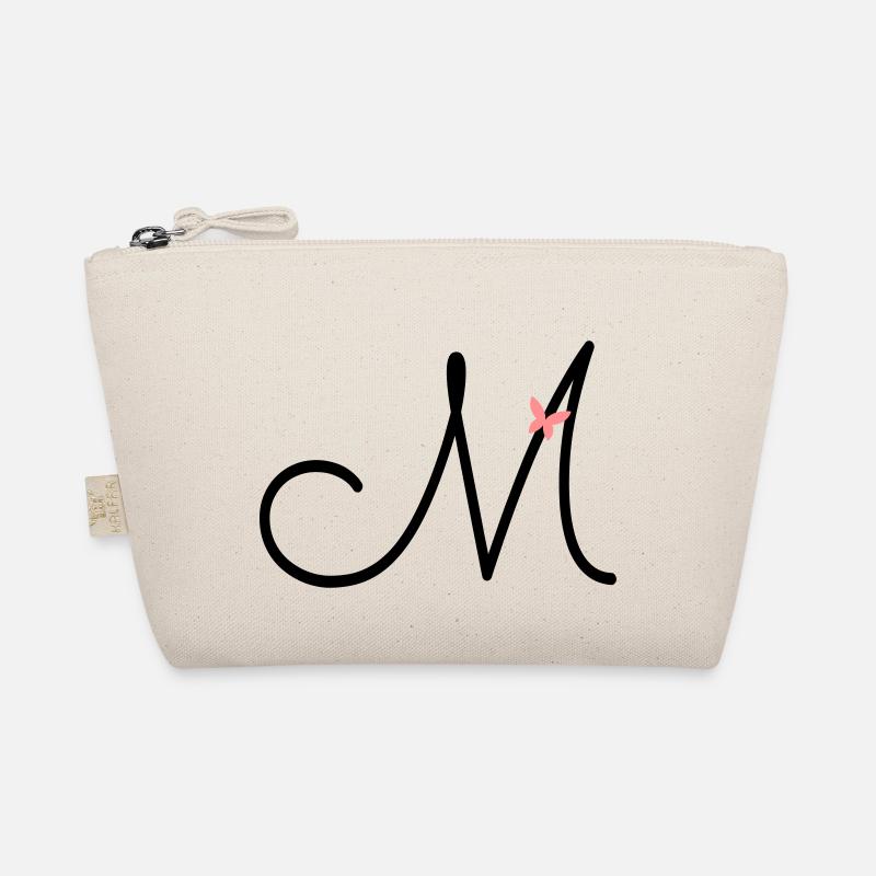 Buchstabe M Anfangsbuchstabe Schmetterling Bio-Täschchen