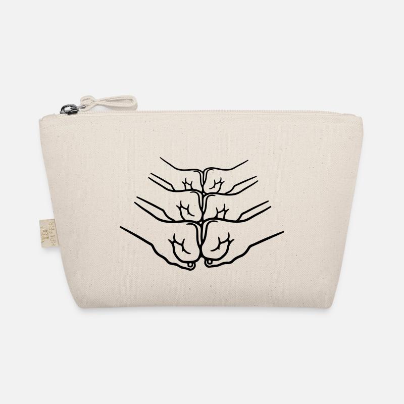 Greeting handshake punching Organic Pouch