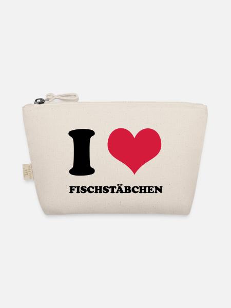 I Love Fischstäbchen - Bio-Täschchen - Natur