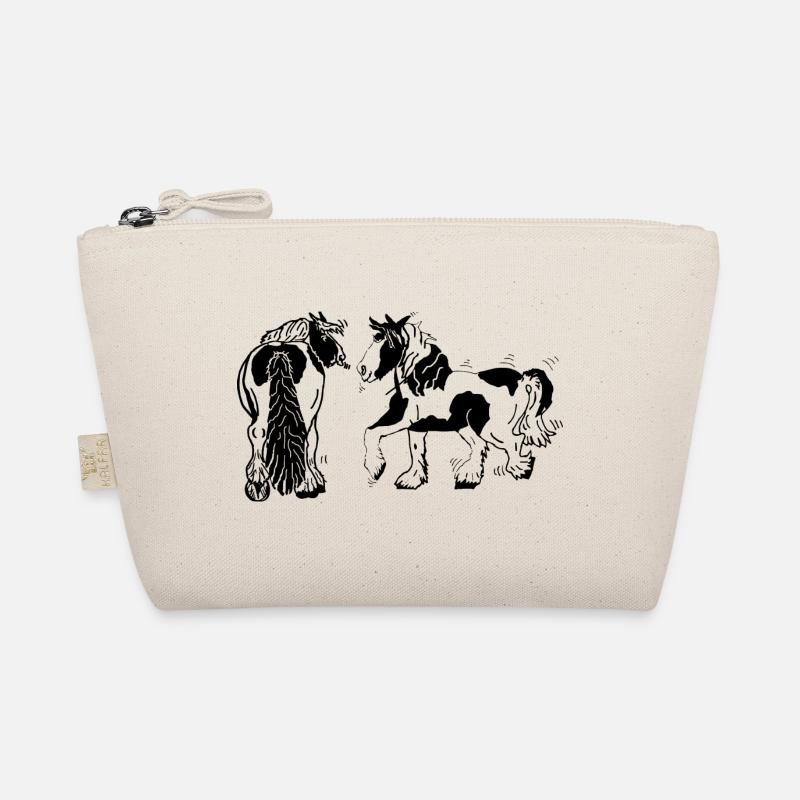 Cute Tinker Horses Equestrian Organic Pouch
