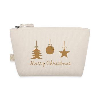Christmasdecoration gold - Bio-Täschchen - Natur - Vorne