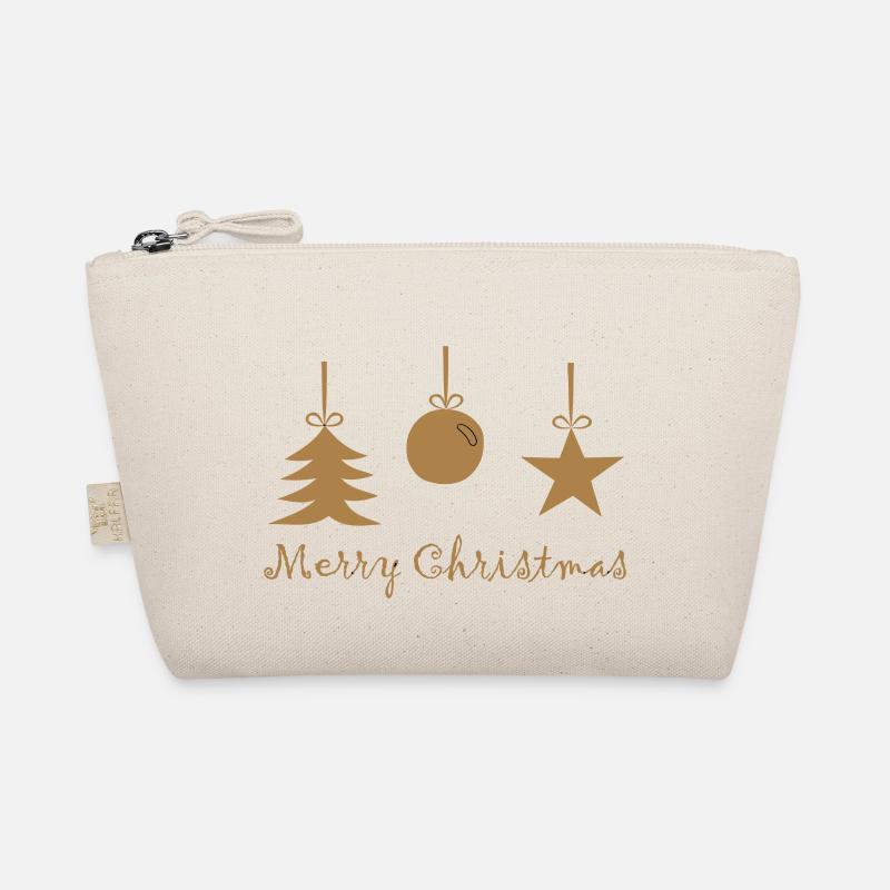 Christmasdecoration gold - Bio-Täschchen - Natur
