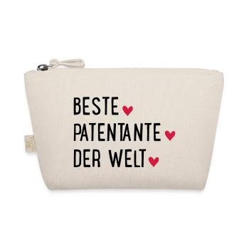 Beste Patentante der Welt - Bio-Täschchen - Natur - Vorne