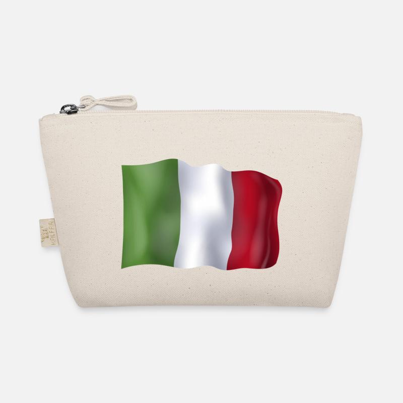 Italien Flagge - Bio-Täschchen - Natur