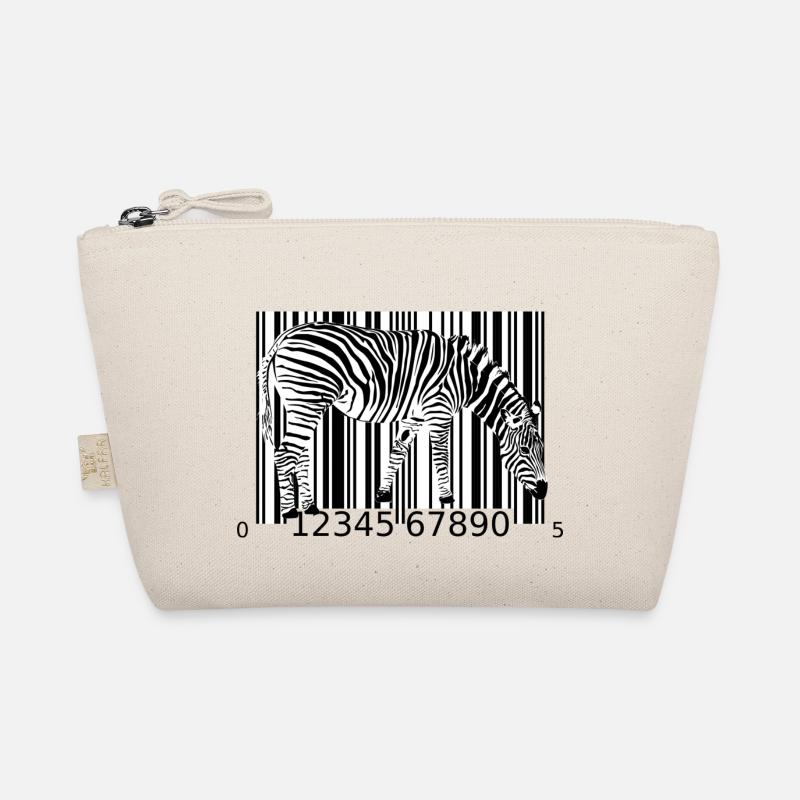 Zebra barcode - Organic Pouch - nature