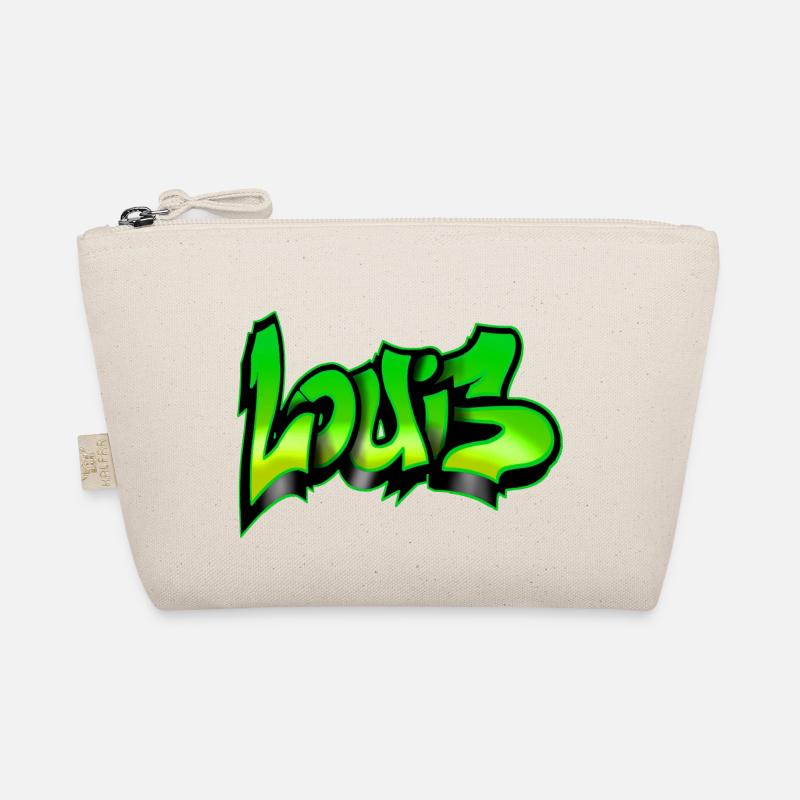 graffiti name prenom LOUIS VERT GREEN Bio-Täschchen