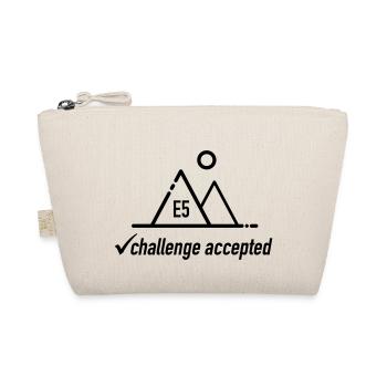 E5 challenge accepted - für Alpenüberquerer - Bio-Täschchen - Natur - Vorne