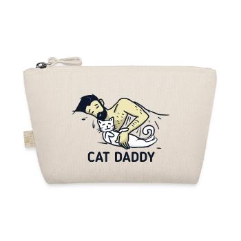 Katze Daddy Essential Bärtigen Mann und niedliche Katze - Bio-Täschchen - Natur - Vorne