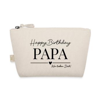 Happy Birthday Papa! - Bio-Täschchen - Natur - Vorne