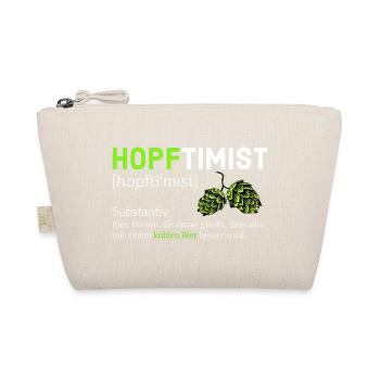 Hopftimist Bier Lustiger Spruch Humor - Bio-Täschchen - Natur - Vorne