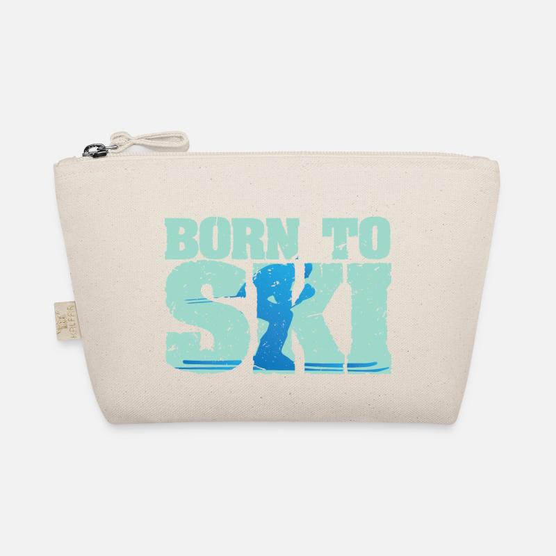 Ski - Born To Ski - Bio-Täschchen - Natur