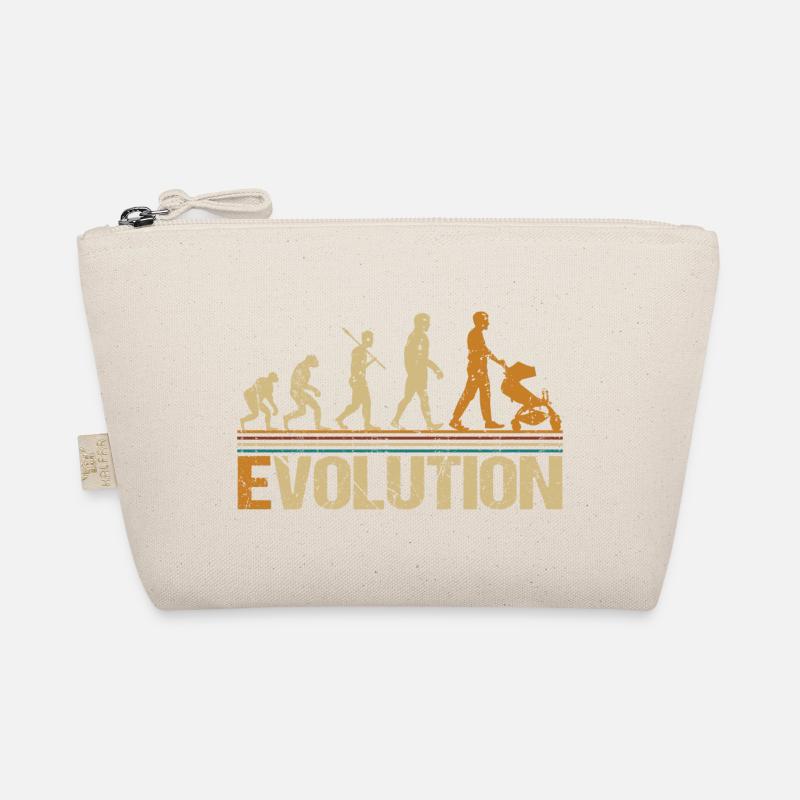 Papa Vater mit Kinderwagen Evolution Bio-Täschchen