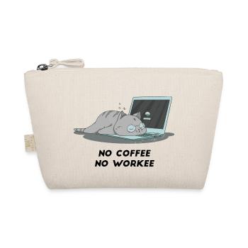 Sleeping cat no coffee no workee - Bio-Täschchen - Natur - Vorne