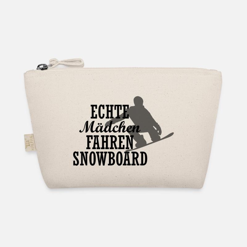 Snowboard Snowboarder Bio-Täschchen
